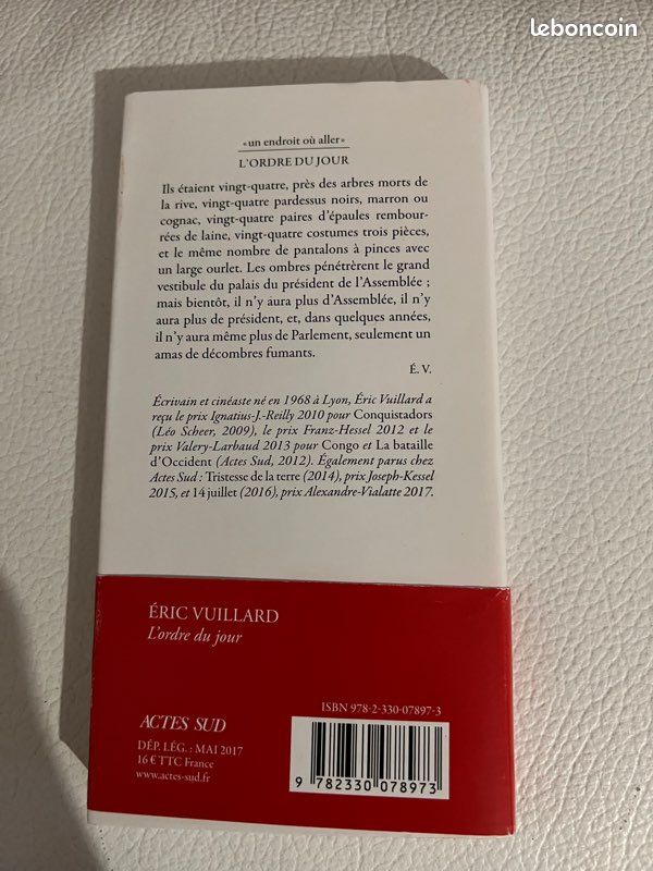 Livre L’ordre du jour de Éric Vuillard (image 2)