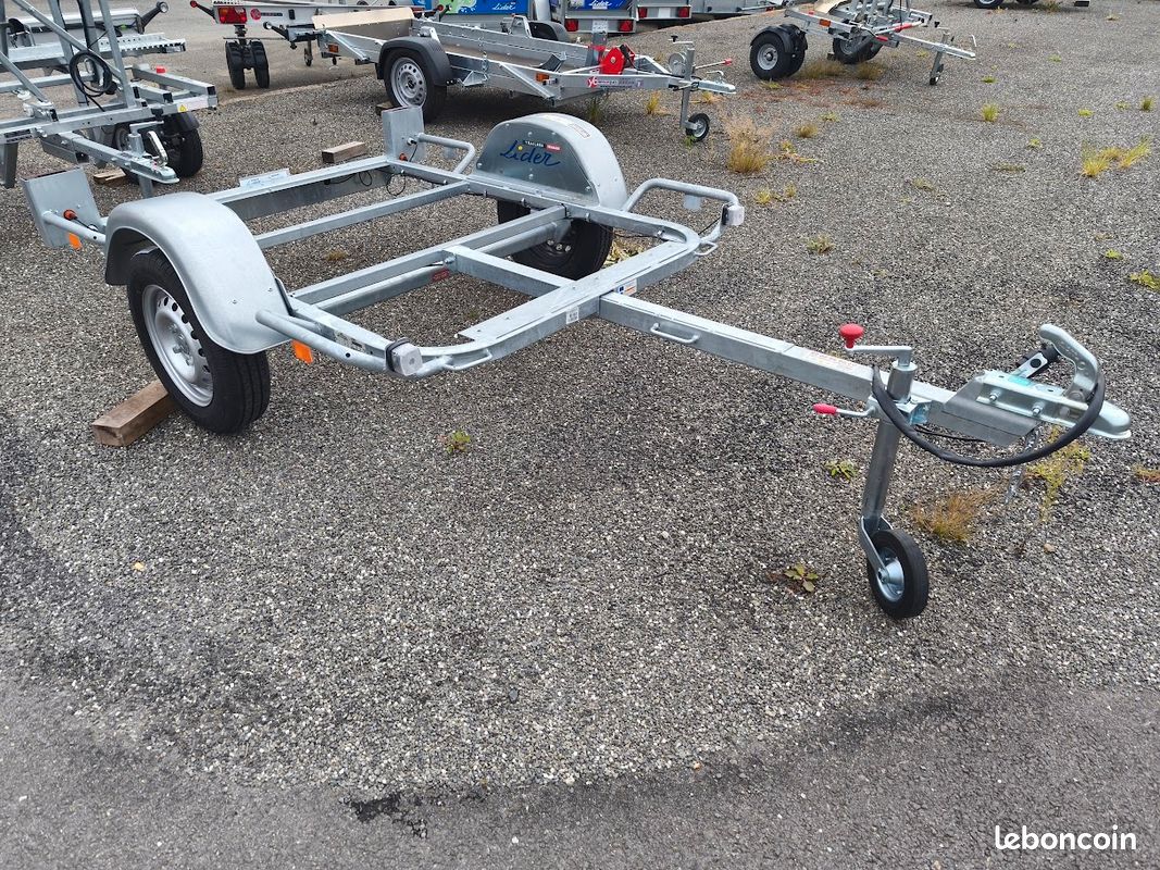 🔧 Châssis seul remorque porte-moto 1 place LIDER – Idéal moto ou quad léger – Neuf 🏍️ (image 1)