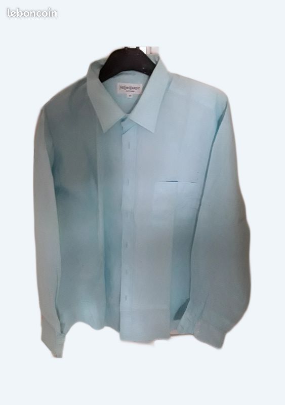 Chemise homme 44 couleur bleue- yves saint laurent Vêtements