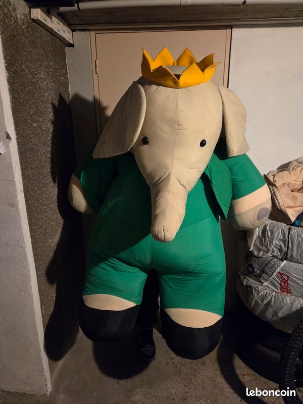 Rare Poupée Peluche Doudou Babar – Ancienne – Collection