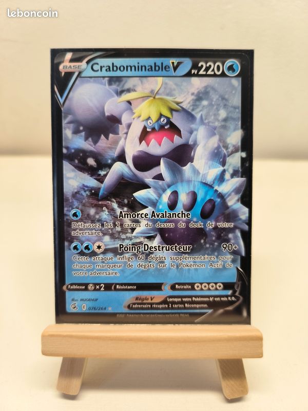 crabominable v pokemon card value Crabominable V #76 Pokemon Fusion Strike – Red Orange Cards