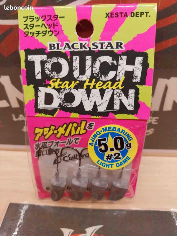 Tête Plombée XESTA Black Star Head Touch Down – 5g – Neuve (image 2)