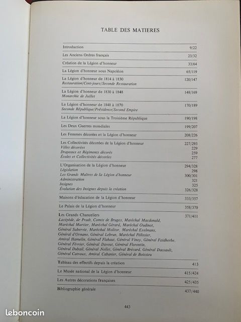 La légion d’honneur. – Livres et collections La légion d’honneur. – Livres et collections