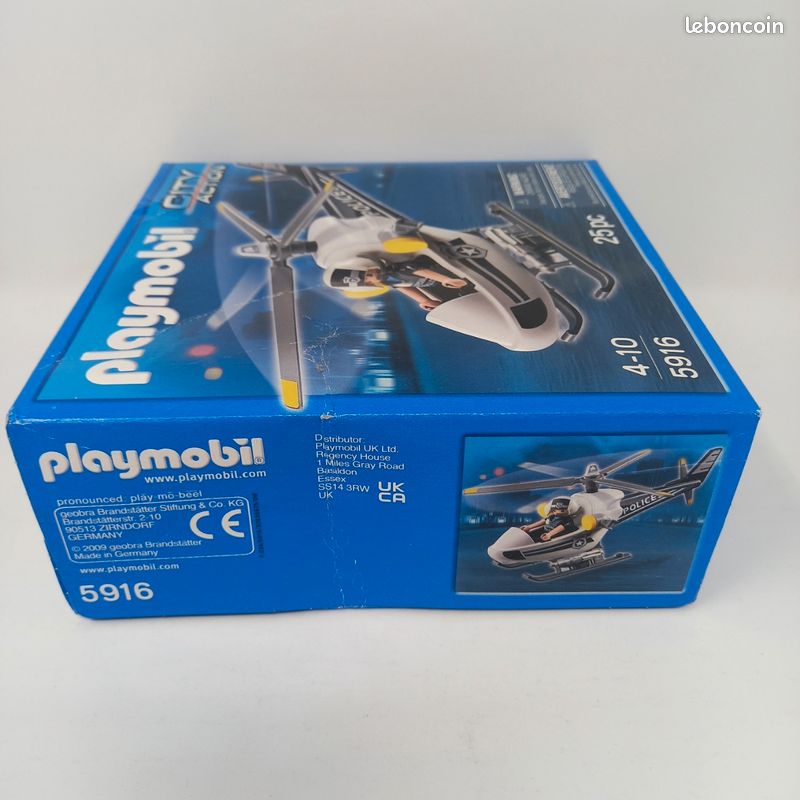 Playmobil® - Hélicoptère De Police Et Parachutiste - 70569 - Playmobil