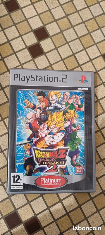 Jeu Dragon Ball Z Budokai 2 - PlayStation 2 (PS2) Version Platinum - Bon état, Manuel Inclus