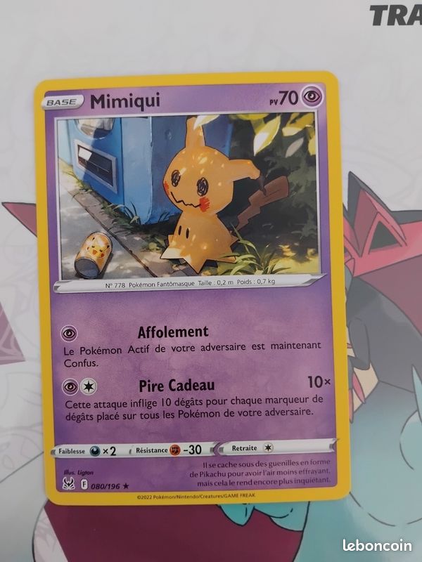 Carte pokémon mimiqui 080/196 (image 1)