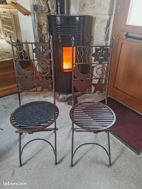 Chaises en fer forgé (image 2)
