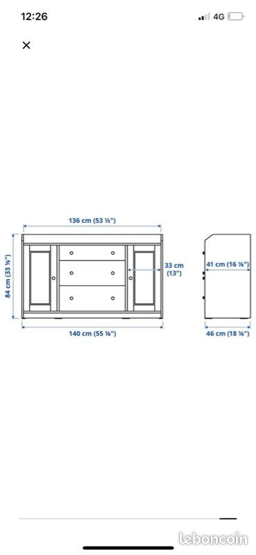 Buffet HAUGA IKEA (image 6)
