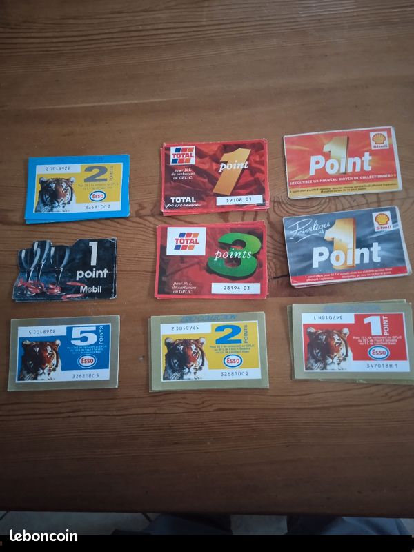 9 Tickets vintage pour carburant (image 1)