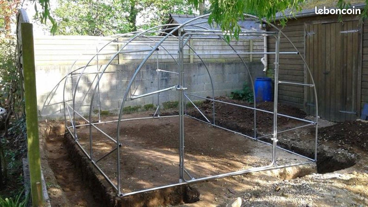Serre de jardin 3x4,50 Ø25 - double portes larges (image 2)
