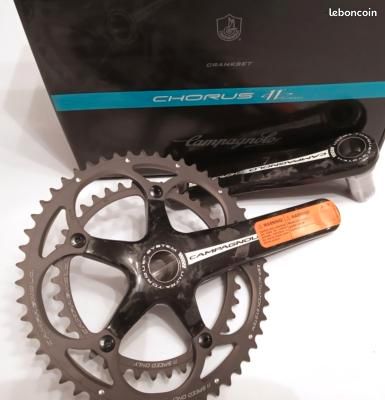 Plateau Campagnolo Record 11 Vitesses Carbone – 52/39 Dents, Longueur 172.5 Mm – Neuf Sous Blister