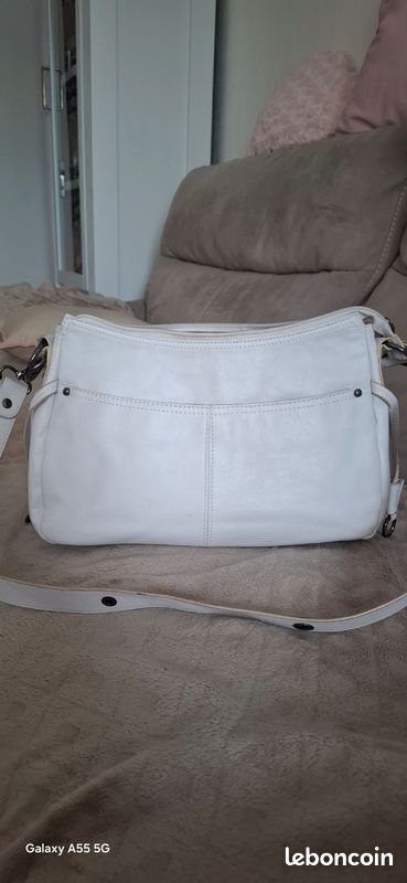 Sac a main blanc tout cuir Kerensse TBE (image 1)