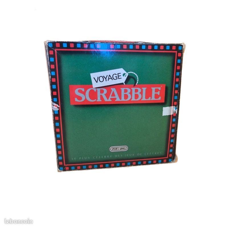 Scrabble Voyage - Spear's Games - Jeu de lettres Duplicate - Complet Vérifié — Luxe Vintage 1988 (image 1)
