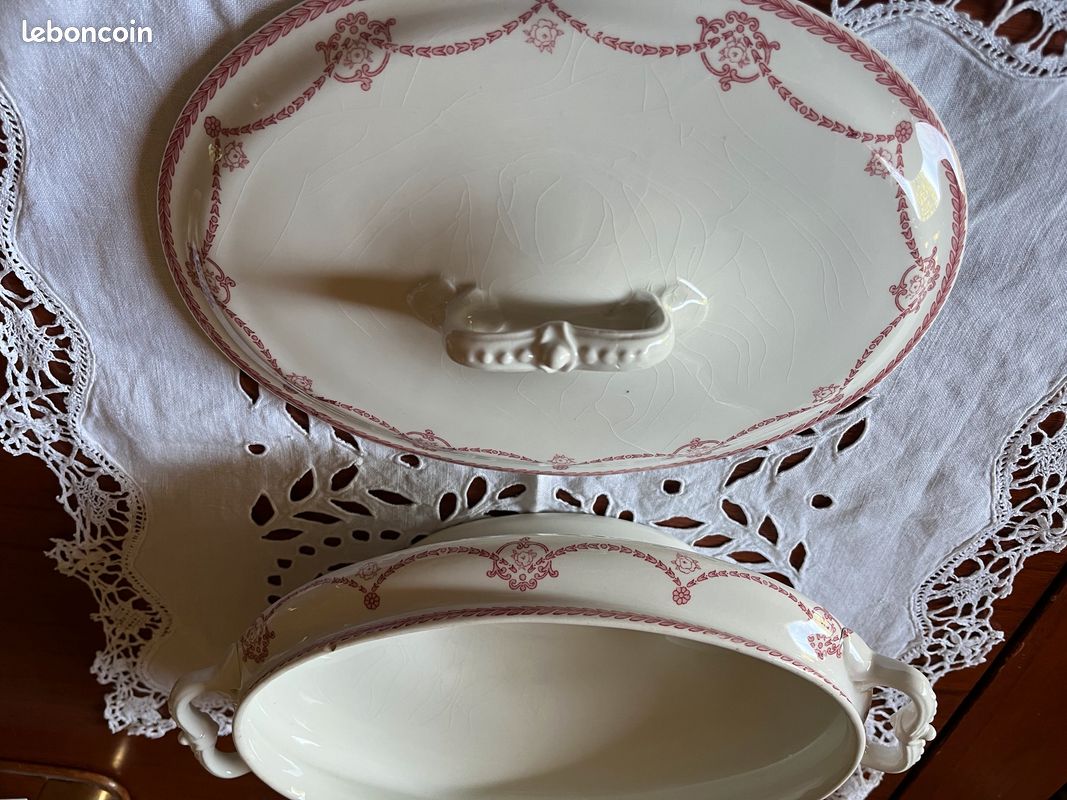 Légumier ancien en faïence anglaise – modèle Ledbury – Belle Époque (image 10)