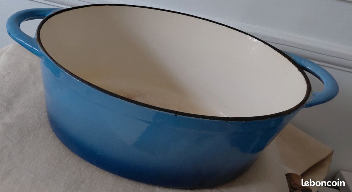 Grande Cocotte En Fonte Le Creuset Numéro 33 – Orange, Compatible Gaz/électrique, Occasion