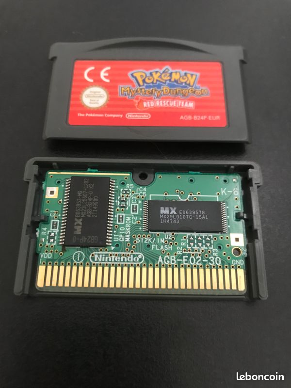 Pokemon Donjon Mystère Équipe de Secours Rouge Game Boy Advance GBA AUTHENTIQUE (image 3)