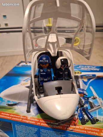 Playmobil Police Helicopter With Led Light Sale Playmobil Playmobil Police Helicopter 6921 Playmobil City