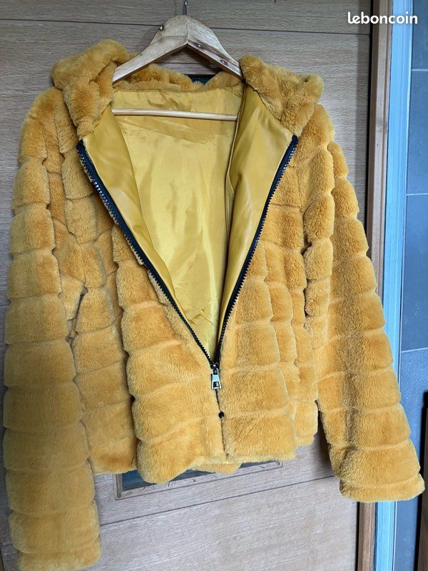 Fausse Fourrure Marron Manteau Peluche Zara ZARA BROWN DOUBLE