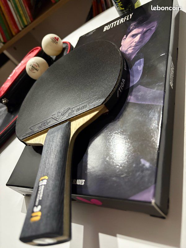 Raquette de tennis de table exceptionnelle Butterfly Ovtcharov s2 premium Tornado v5 max, raquette ping pong club compétition sur mesure - Sport & Plein air