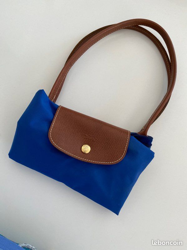 Sac Longchamp Pliage bleu taille S (image 7)