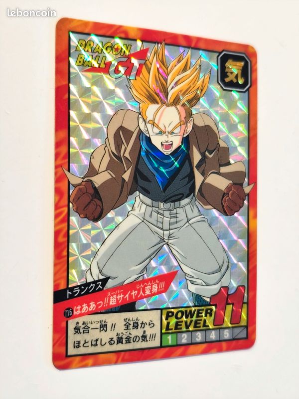 TAÏWAN HK carte 166 prism dragon ball non Off Card Hondan Carddass TAÏWAN HK carte 166 prism dragon ball non Off Card Hondan Carddass