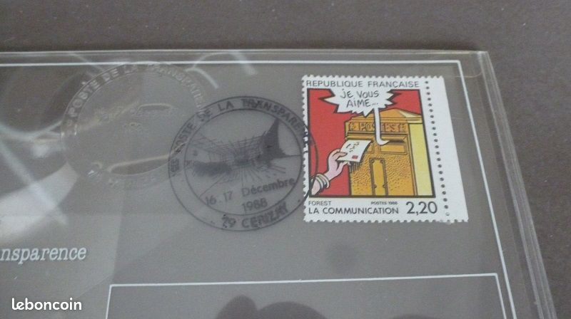 Enveloppe transparente CERIZAY 16, 17 décembre 1988 (image 2)