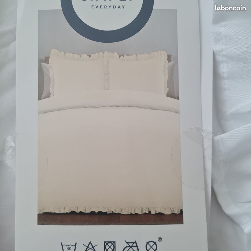 Parure de lit beige (image 1)