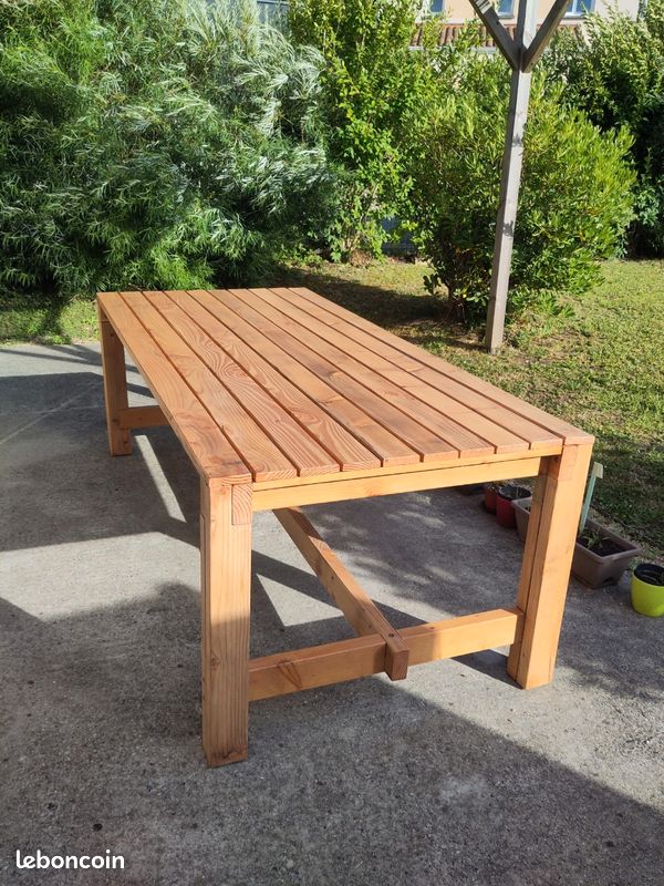 Table de ferme - jardin (image 3)