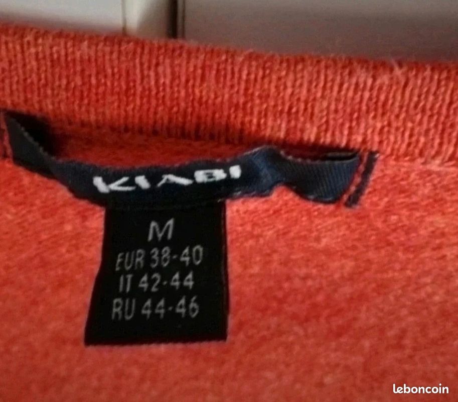Cardigan gilet orange (image 2)