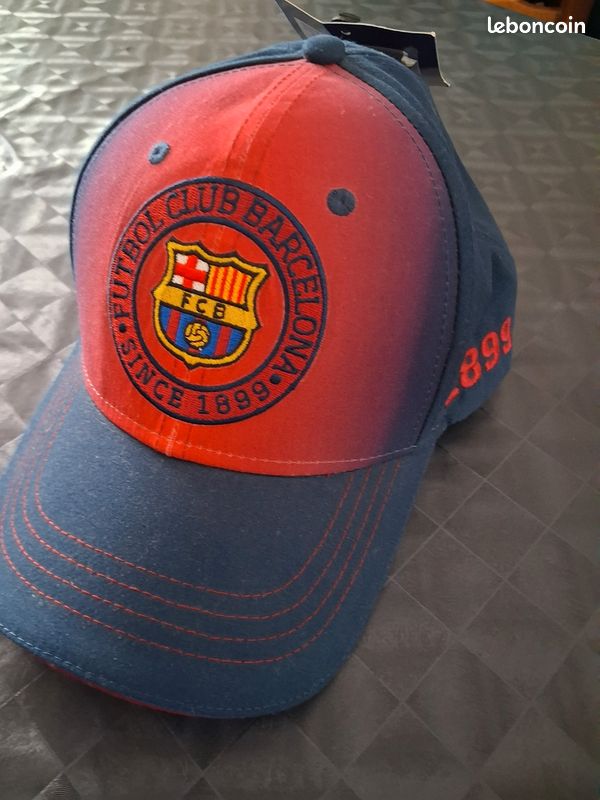 Casquette Vintage Kappa Barca FC Barcelone - Logo Rouge Et Bleu Foncé - Taille Unique