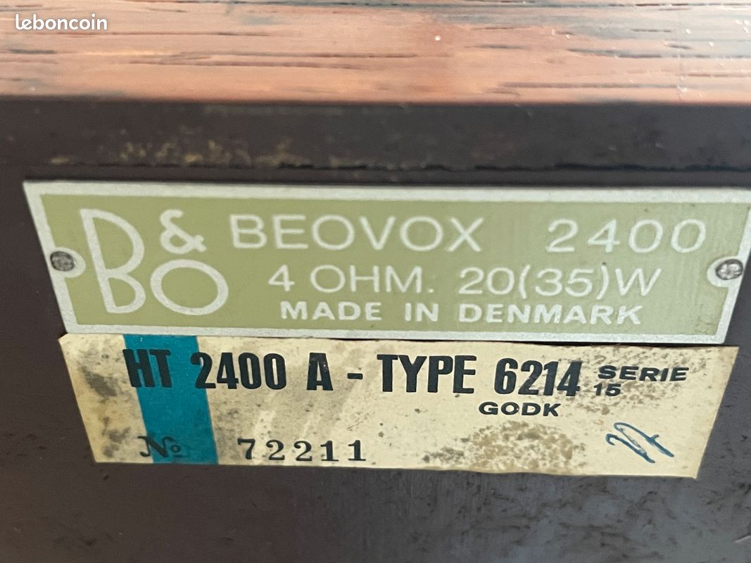 Vintage 1973 Bang et Olufsen 901 type 2602 Ampli Tuner Excellent état