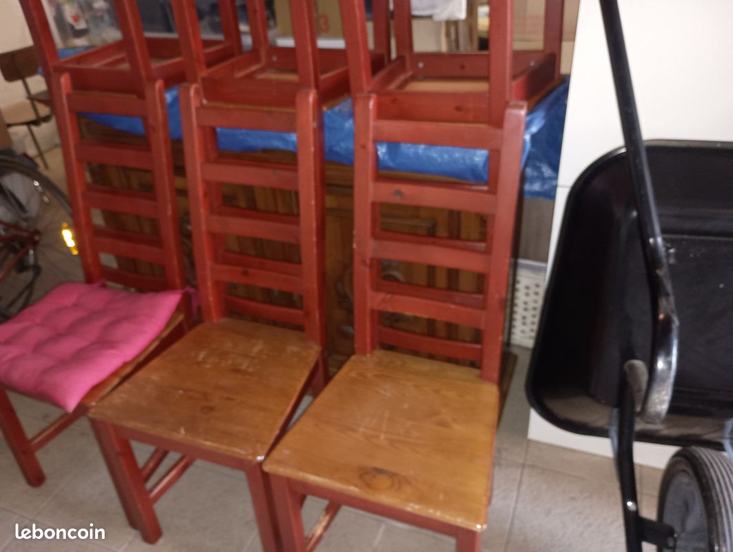Chaises 6. Bois vernis (image 1)