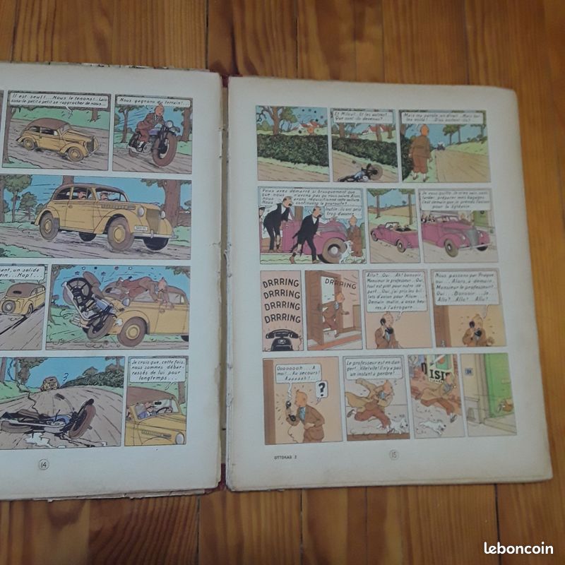 Tintin le sceptre d'ottokar B1 1947, édition originale couleur (image 7)