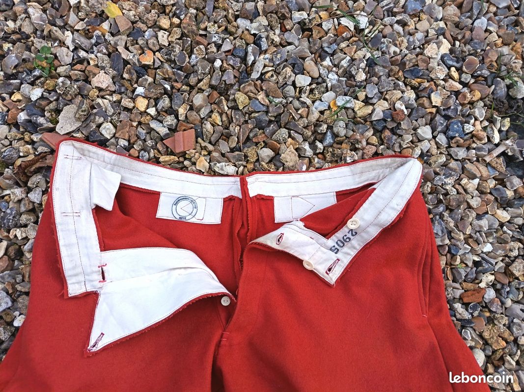 Pantalon garance modèle 1867 reproduction ww1 1914 Piou Piou