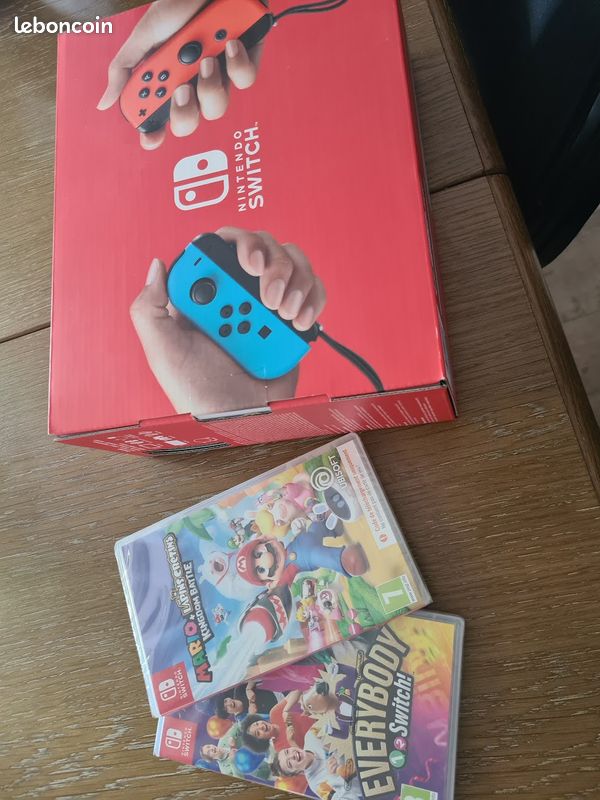 Nintendo Switch NEUVE (garantie 2 ans) + 2 jeux (image 5)