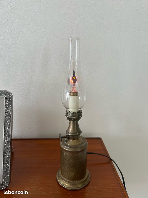 Lampe ancienne style lampe à pétrole – décoration vintage (image 3)