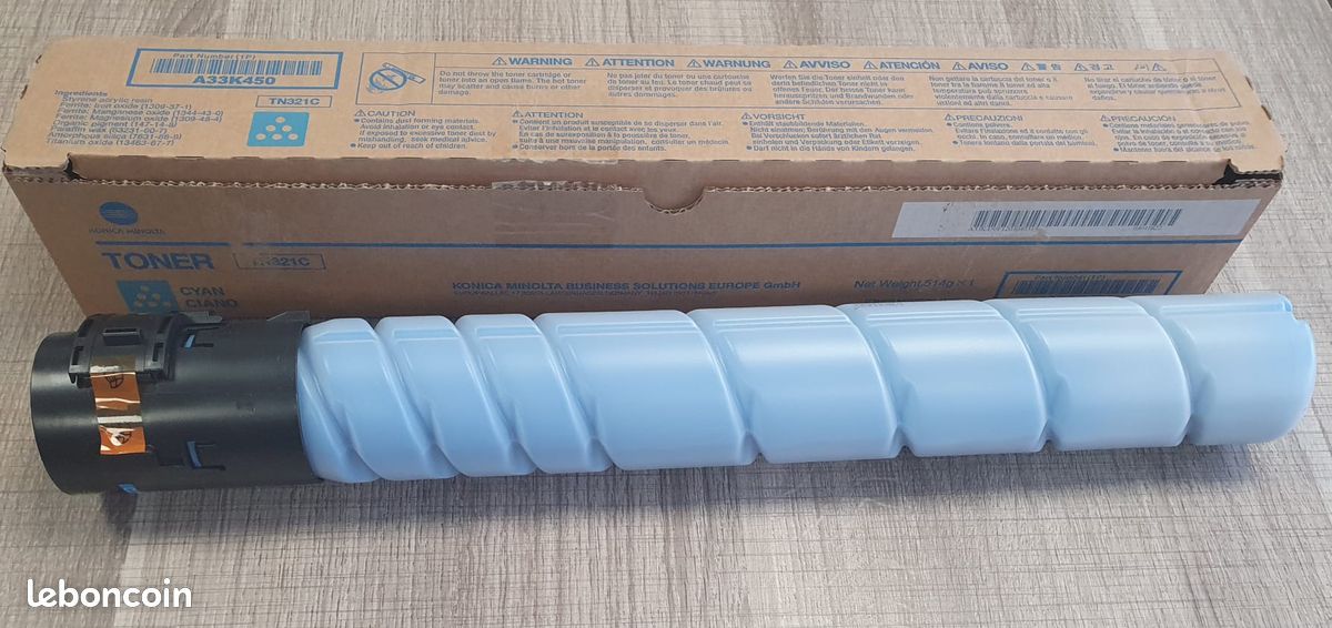 Toner encre cyan Konica Minolta (image 1)