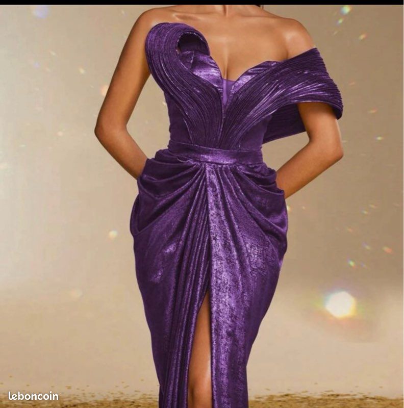 Shein Shop Shein Robe Longue Soiree Shein Robe Longue Unicolore Ras Du Coup  Dos Nu En