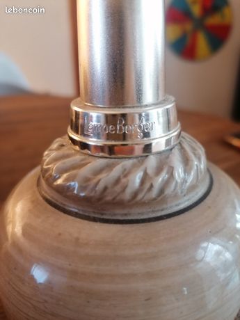 LAMPE BERGER EN GRES GRAND FEU SIGNEE BREUGNOT
