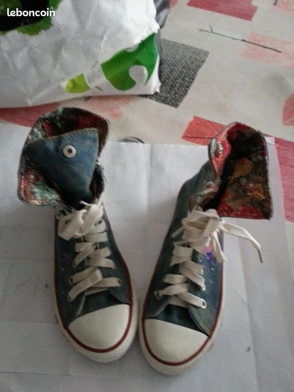Chaussures peintes T 34 convertible hautes basses (image 4)