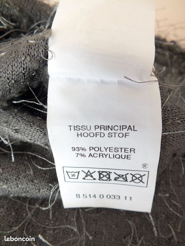 Haut pull hiver gris sans manches TOSCANE femme taille 3 en TBE (image 4)
