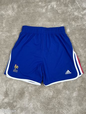 Short De Foot Vintage Equipe De France Adidas - Domicile Années 2000 - Taille XXS