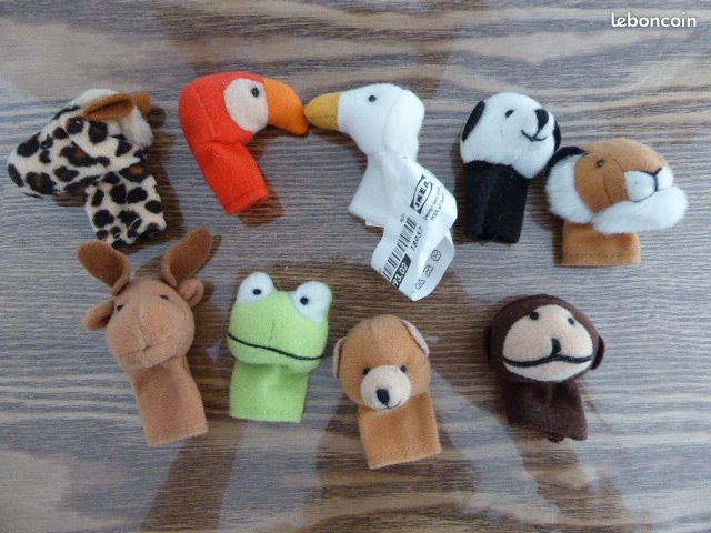 PELUCHES au choix : MARIONNETTES IKEA ou ELEPHANT ou OURSON (image 1)