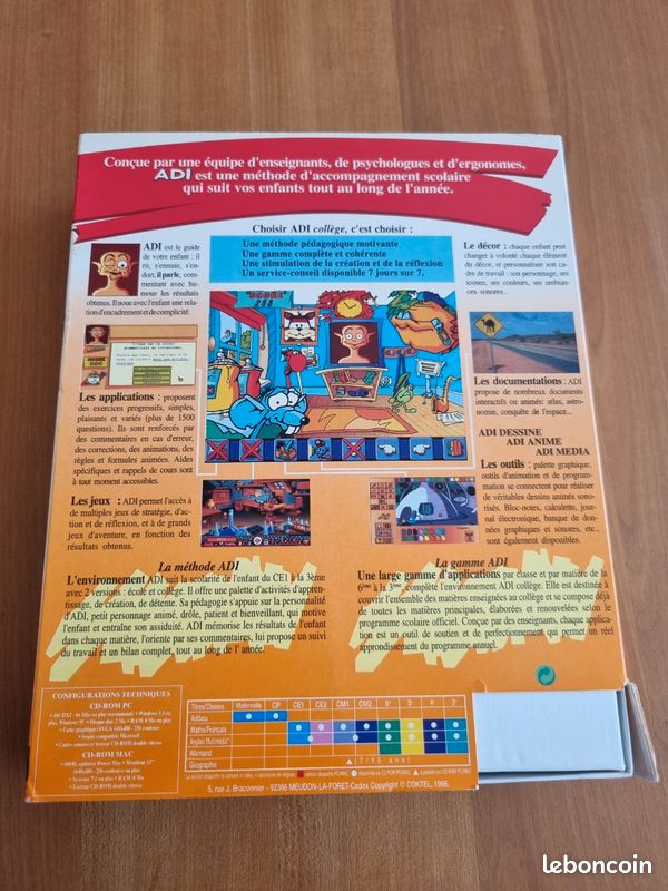 Coffret ADI Accompagnement scolaire 3ème - Français et Mathématiques - Cd Rom et livrets - Label