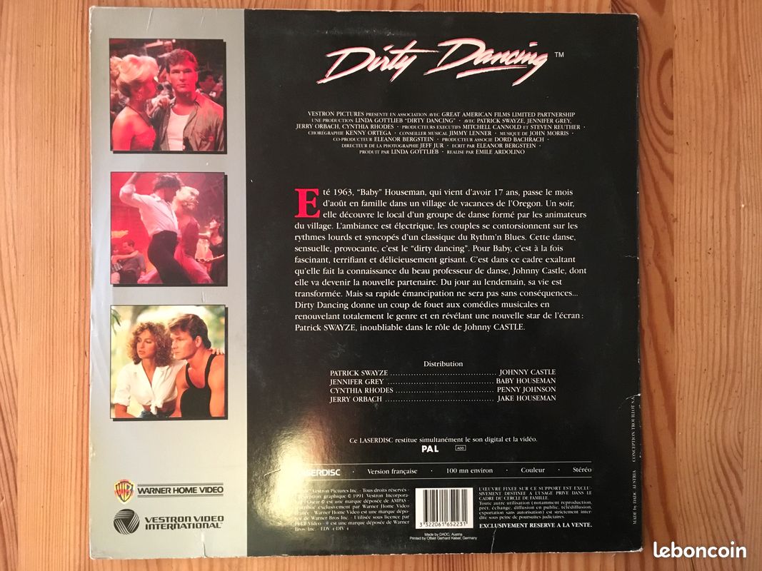 Vinyle laserdisc Dirty dancing (image 2)