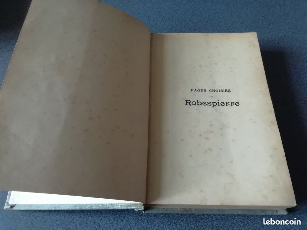 Livre ancien "ROBESPIERRE" (image 1)