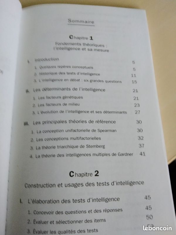Livre de psychologie : Tests et théorie de l'intelligence (image 4)