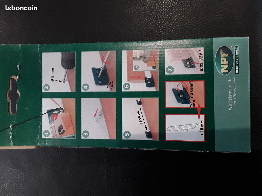 Lot de 30 clips de fixation pour plinthes (image 3)