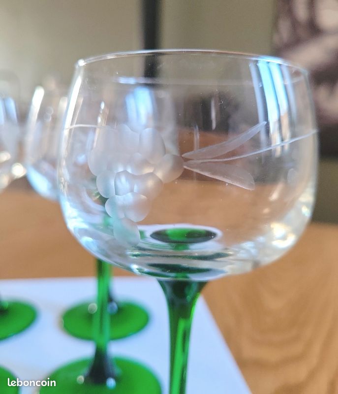 Lot de 6 verres à vin colorés Coral Misket 21cl Autres Blanc