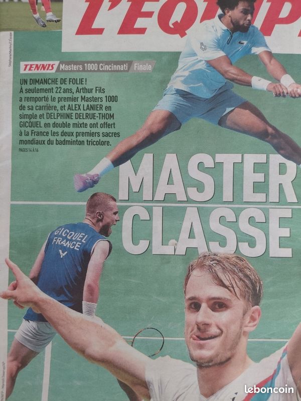 Journaux l'équipe tennis alcaraz djokovic fils nadal (image 12)